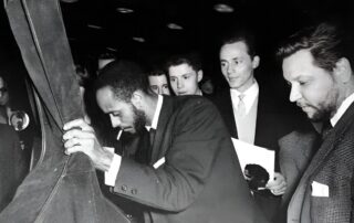 1957 | M.J.Q USA 3. November 1957 | Das 'Modern Jazz Quartett' | Percy Heath mit seinem Bass